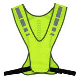 Reflective Running Vest Gear with Pocket for Women Men Kids, Safety Reflective Vest Bands for Night Cycling Walking Bicycle Jogging