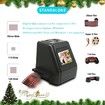 Film and Slide Scanne, All in 1 Film and Slide Scanner Converts 35mm 135 110 126 and Super 8 Films, Slides, Negatives to Digital JPG Photos