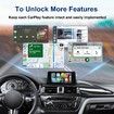 Wireless Carplay Adapter,2 in 1 Wireless Car Play and Android Auto Adapter Plug Play Low Latency for Cars from 2016 and iOS 12+,Android 11+