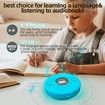 Portable Bluetooth CD Player with Headphones Discman Walkman CD Player Rechargeable with Dual Stereo Speakers,MP3 USB(Blue)