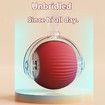 Interactive Cat Dog Ball, 360 Degree Automatic Rotating Ball with USB Charging for Cats and Dogs Color Red