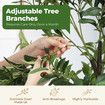 Artificial Olive Tree Imitation Plant Fake Green Faux Potted Indoor Greenery Natural Decoration Home Office Lifelike Fruit Leaves 150cm