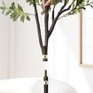 Artificial Olive Tree Imitation Plant Fake Green Faux Potted Indoor Greenery Natural Decoration Home Office Lifelike Fruit Leaves 150cm