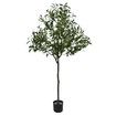 Artificial Olive Tree Imitation Plant Fake Green Faux Potted Indoor Greenery Natural Decoration Home Office Lifelike Fruit Leaves 150cm