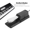 Sustain Pedal,Sustain Pedal for Keyboard Universal,Premium Piano Pedal with Polarity Switch for MIDI Keyboards,Digital Pianos,Yamaha,Casio and More