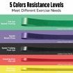 Resistance Bands,5 Pack Sports Elastic Band,Assist Straps For Pull Ups,Resistance Bands For Exercise,Elastic Bands For Exercise At Home Or Gym