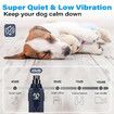 Dog Nail Grinder Super Quiet 45 db 6 Speed Pet Nail Grinder with 2 LED Lights for Large Medium Small Dogs with Dust Cap, Blue