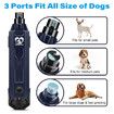 Dog Nail Grinder Super Quiet 45 db 6 Speed Pet Nail Grinder with 2 LED Lights for Large Medium Small Dogs with Dust Cap, Blue