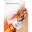 Dog Nail Grinder Super Quiet 45 db 6 Speed Pet Nail Grinder with 2 LED Lights for Large Medium Small Dogs with Dust Cap, Orange