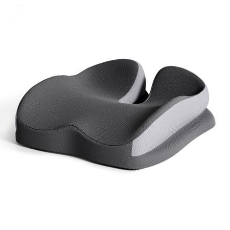 Seat Cushions for Office Chairs, Cushion for Long Sitting, Coccyx Cushion for Tailbone Press Relief, Memory Foam Seat Car Chair Cushion, Grey