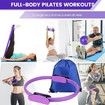 13 Pcs Pilates Rings Set For Home Gym Workouts Including Pilates Ball,Yoga Ring And Resistance Bands For Women Color Purple