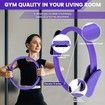 13 Pcs Pilates Rings Set For Home Gym Workouts Including Pilates Ball,Yoga Ring And Resistance Bands For Women Color Purple