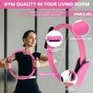 13 Pcs Pilates Rings Set For Home Gym Workouts Including Pilates Ball,Yoga Ring And Resistance Bands For Women Color Pink