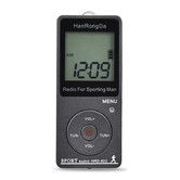 Personal Portable Radio AM/FM, Mini Radio with Digital Tuning LCD Display and Backlight Time for Walking, Jogging