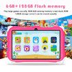 Kids Tablet 7Inch Android 14 6GB RAM 128GB Storage 16+32MP Camera Time Limits Age Filters Parental Controls Boys Girls Blue Holiday Gifts Home School
