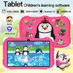 Kids Tablet 7Inch Android 14 6GB RAM 128GB Storage 16+32MP Camera Time Limits Age Filters Parental Controls Boys Girls Blue Holiday Gifts Home School