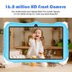 Kids Tablet 7Inch Android 14 6GB RAM 128GB Storage 16+32MP Camera Time Limits Age Filters Parental Controls Boys Girls Blue Holiday Gifts Home School