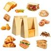 Bread Bags for Homemade Bread 50PCS Paper Sourdough Large Bakery Bags with Window Includes 50PCS Label Seal Stickers