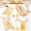 Bread Bags for Homemade Bread 50PCS Paper Sourdough Large Bakery Bags with Window Includes 50PCS Label Seal Stickers
