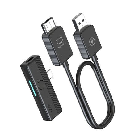 Wireless HDMI Transmitter Receiver Portable Extender with 2.4G 5GHz Connection,Plug Play for Laptop PC TV Projector