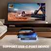 Wireless HDMI Transmitter Receiver Portable Extender with 2.4G 5GHz Connection,Plug Play for Laptop PC TV Projector