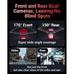 4k Dash Cam Front and Rear, 3.59 Inch IPS Screen, Built in 5G WiFi Dash Camera for Cars with App