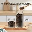 Gravity Electric Salt and Pepper Grinder Set, 2Pcs USB Rechargeable Stainless Steel Mills with Large Capacity Tall Glass