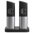 Gravity Electric Salt and Pepper Grinder Set, USB Rechargeable With Dual Charging Base, Adjustable Fineness, One Handed Operation