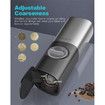 Gravity Electric Salt and Pepper Grinder Set, USB Rechargeable With Dual Charging Base, Adjustable Fineness, One Handed Operation