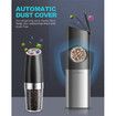 Gravity Electric Salt and Pepper Grinder Set, USB Rechargeable With Dual Charging Base, Adjustable Fineness, One Handed Operation