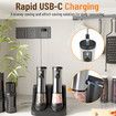 Rechargeable Electric Salt and Pepper Grinder Set, USB Charging Port with Sliding Dust Cover, Automatic Salt and Pepper Mill Grinder