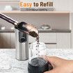 Rechargeable Electric Salt and Pepper Grinder Set, USB Charging Port with Sliding Dust Cover, Automatic Salt and Pepper Mill Grinder