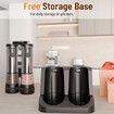 Rechargeable Electric Salt and Pepper Grinder Set, USB Charging Port with Sliding Dust Cover, Automatic Salt and Pepper Mill Grinder