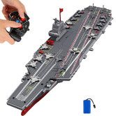 RC Boats for Kids 8 to 12, 16 inch Warship Battleship Aircraft Carrier, 15mph High Speed Remote Control Ship for Pool and Lake