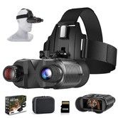Head-Mounted Night Vision Goggles Rechargeable Hands Free Night Vision Binoculars Goggles,Digital Infrared Viewing 8X Digital Zoom