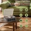 CD Player with Speakers HiFi Stereo Sound for Home,Bluetooth Retro Wood CD Music Players FM Radio with Remote Control,Support USB AUX Playback