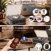 CD Player with Speakers HiFi Stereo Sound for Home,Bluetooth Retro Wood CD Music Players FM Radio with Remote Control,Support USB AUX Playback
