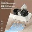 Mattress Vacuum Bed Vacuum Cleaner with UV-C Light Ultrasonic Quintuple Tech,13Kpa Suction,Cordless Handheld Vacuum for Dust Pet Hair