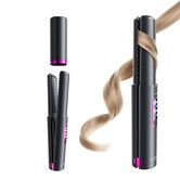 Cordless Hair Straightener and Curler 2 in 1, Mini Curling Iron Straightener Combo with 5000mAh Battery, USB-C Rechargeable, 15s Fast Heating
