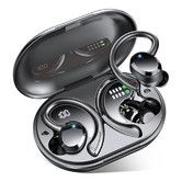 Wireless Earbuds Sport, Bluetooth 5.3 Headphones Bass HiFi Stereo Over EarBuds,IP7 Waterproof,Black