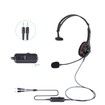 Single Ear for PC Noise Cancelling Headset Call Center Dual Audio Plugs Office Use Volume Control Headset Noise Cancelling Earphone Customer Service