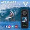 Action Camera WiFi Waterproof with 1.27 Inch Sensor 4K Video Streaming 20MP Photos Video 1.4 Inch IPS Touchscreen Dual Microphones Webcam Body Cam,128GB