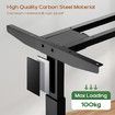 Stand Up Desk Frame Electric Sit and Standup Table Base Legs Heavy Duty Adjustable Rising Standing Underframe Carbon Steel Dual Motor Black