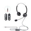 Headset For Mobile Phone with Volume Control Mute Call Center Ultra Comfortable Customer Service Earphone Noise Cancelling Headsets Headphones Microphone