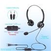 Headset For PC Computer with Volume Control Mute Call Center Comfortable Customer Service Earphone With Noise Cancelling Headsets Headphones Microphone