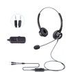 Headset For PC Computer with Volume Control Mute Call Center Comfortable Customer Service Earphone With Noise Cancelling Headsets Headphones Microphone