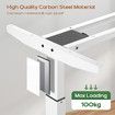 Stand Up Desk Frame Electric Sit and Standup Table Legs Base Adjustable Heavy Duty Standing Rising Underframe Dual Motor Carbon Steel White