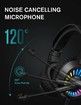 Gaming Headset with Microphone Compatible with PS4 PS5 Xbox One PC Laptop Over-Ear Headphones with LED RGB Light, Noise Canceling Mic Stereo Surround Sound