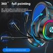 USB PORT HP Headset for PC Computer hp8003 7.1 Stereo with Microphone Over-Ear Headphones Gaming and Online Classes