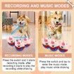 Interactive Dog Toys Pig, Jumping Squeaky Dog Toys with Music, Rechargeable Moving Dog Chew Toys for Cats Dogs,Red